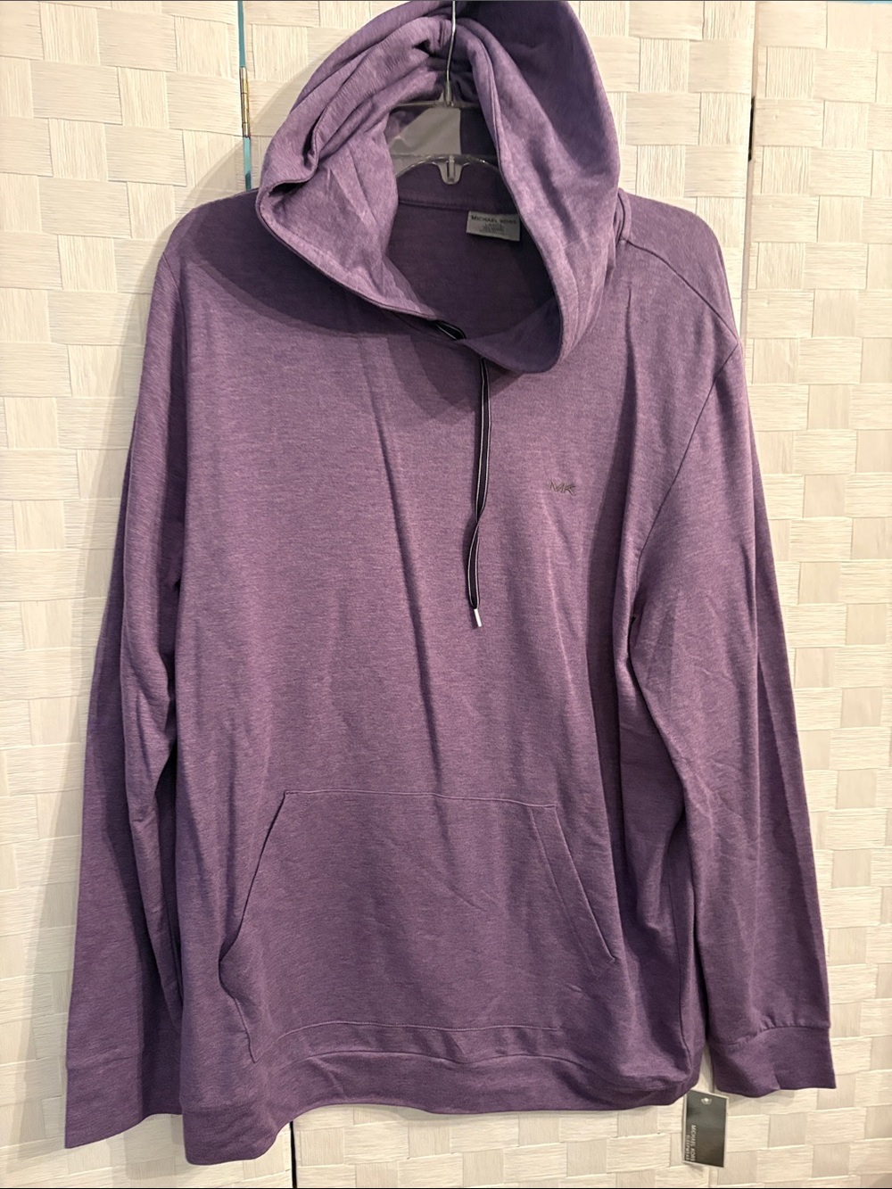 Michael Kors Men's Hooded Pullover Sweatshirt in Lavender